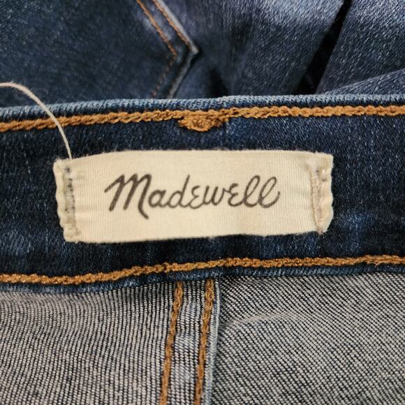 Madewell 9" Mid-Rise Skinny Jeans in Campton Wash Size 34 Dark Wash Denim - Picture 7 of 9
